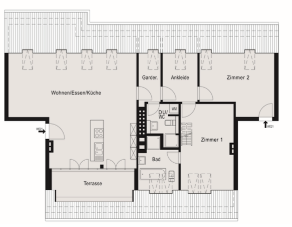 Dachgeschoss-Wohnung – Bild 5
